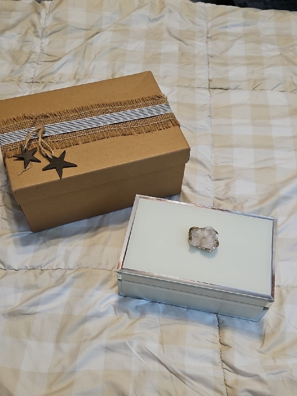 Decorative Jewerly Box with Crystal Accent -
